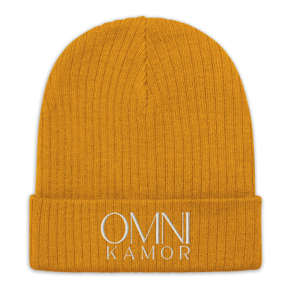 Embroidered Stacked Logo Recycled Cuffed Beanie