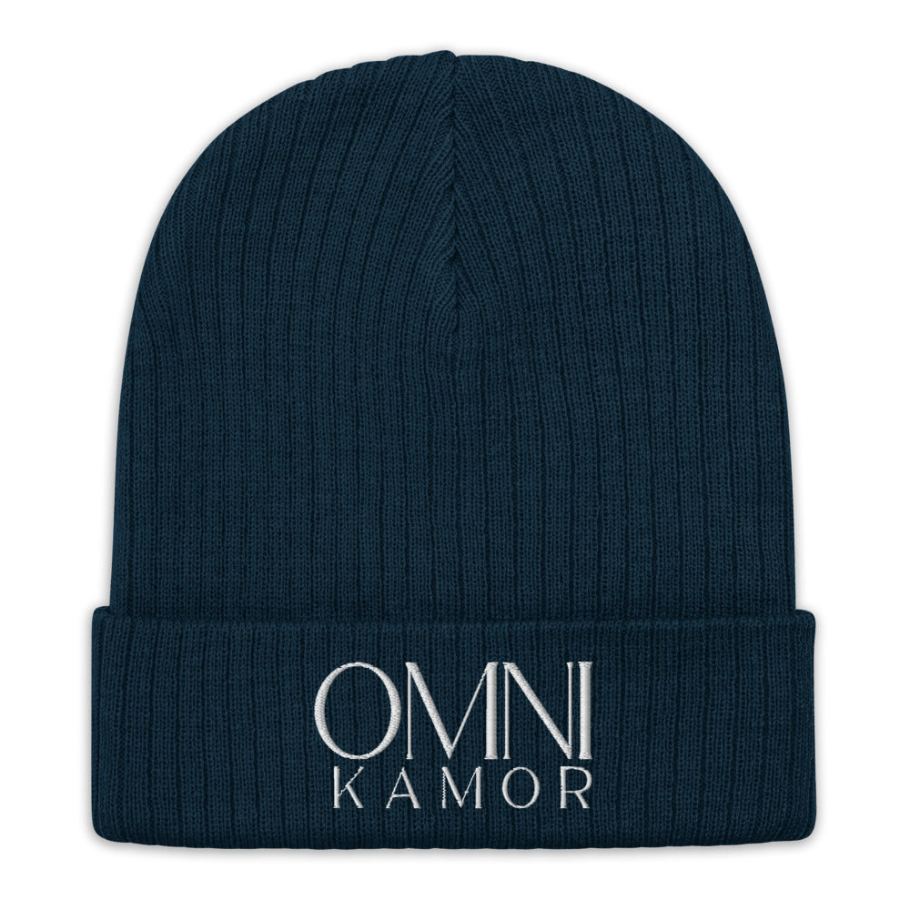 Embroidered Stacked Logo Recycled Cuffed Beanie