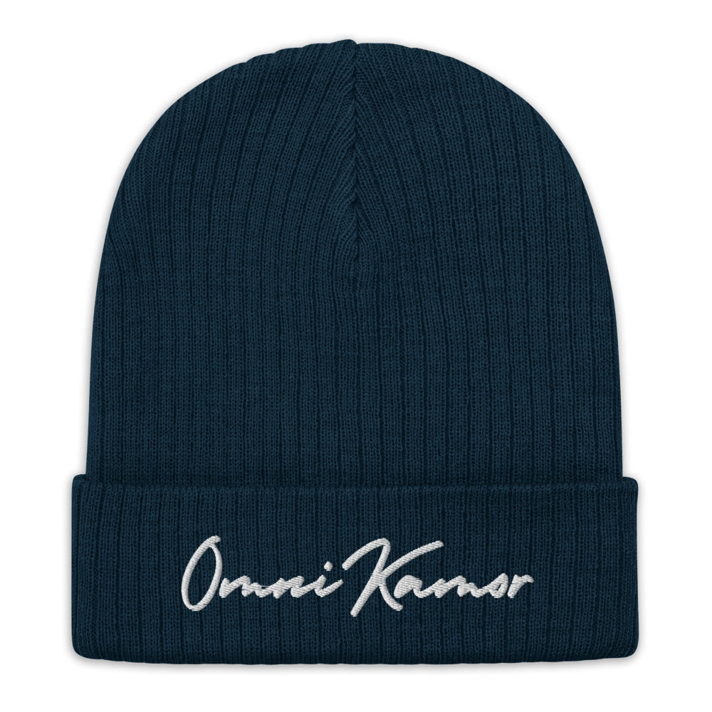 Embroidered Signature Recycled Cuffed Beanie