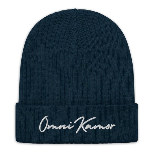 Embroidered Signature Recycled Cuffed Beanie
