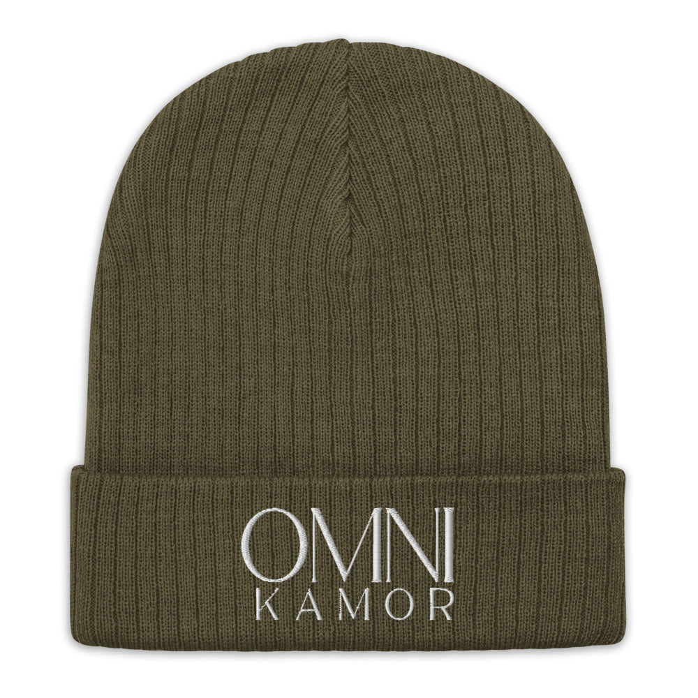 Embroidered Stacked Logo Recycled Cuffed Beanie