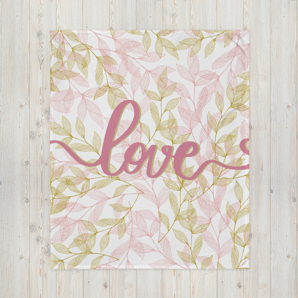 "Thankful for the Little Things" Throw Blanket E