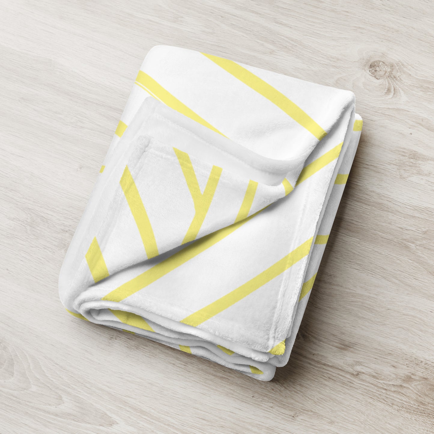"Yellow Sketch Art" Throw Blanket A