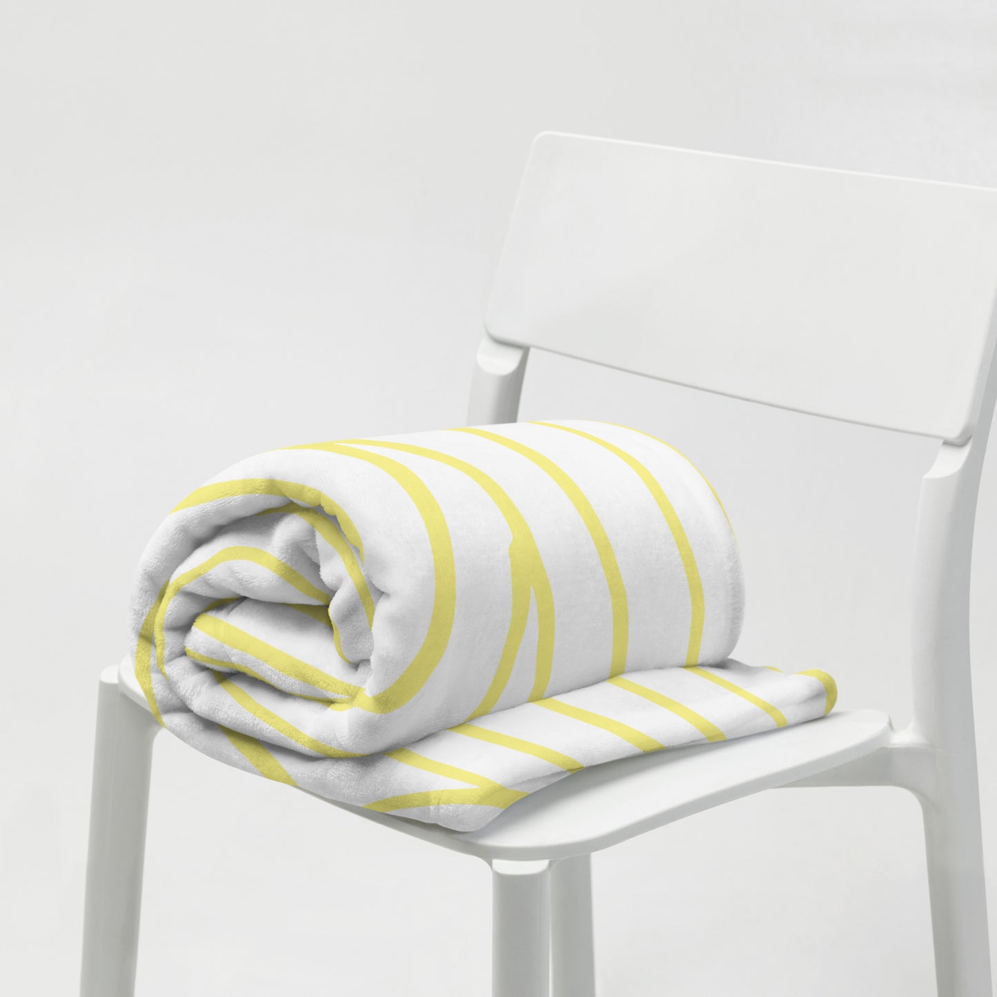 "Yellow Sketch Art" Throw Blanket A