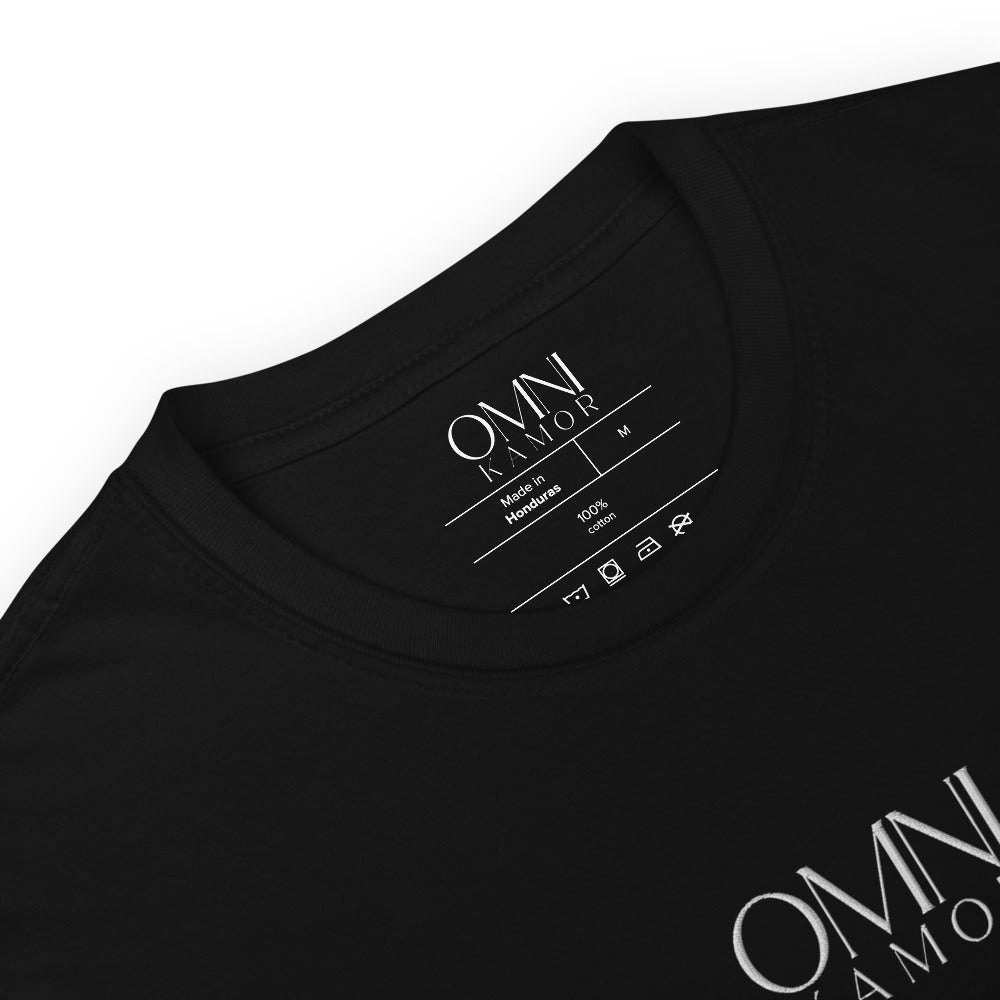 Embroidered Unisex, Stacked Logo, Short-Sleeve T-Shirt