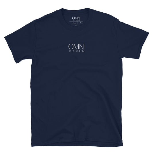 Embroidered Unisex, Stacked Logo, Short-Sleeve T-Shirt