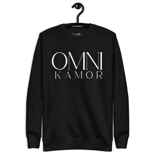 Large Stacked Logo Unisex Fleece Pullover Dark