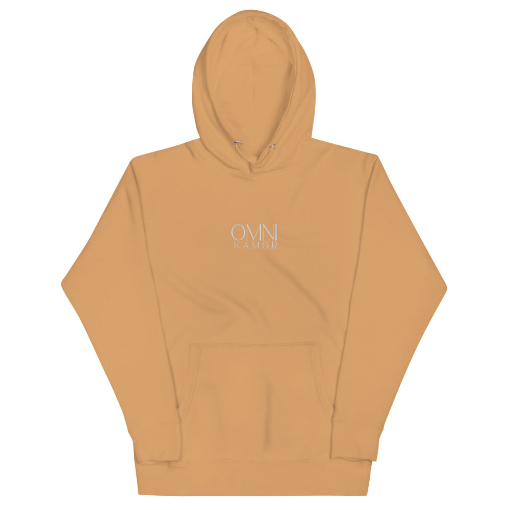 Stacked Logo Unisex Hoodie, Bright Colors