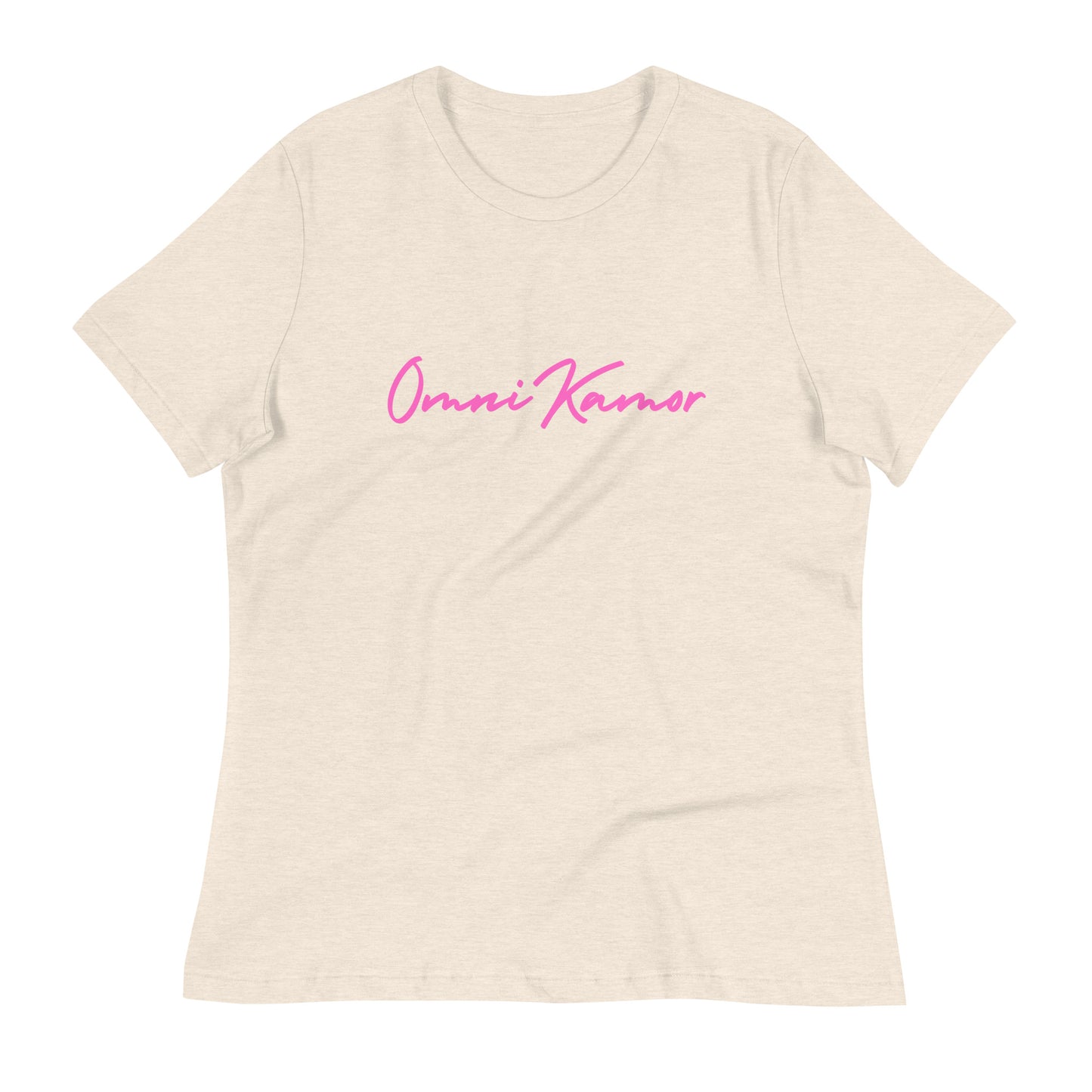 Women's Pink Signature Relaxed T-Shirt Bright Colors