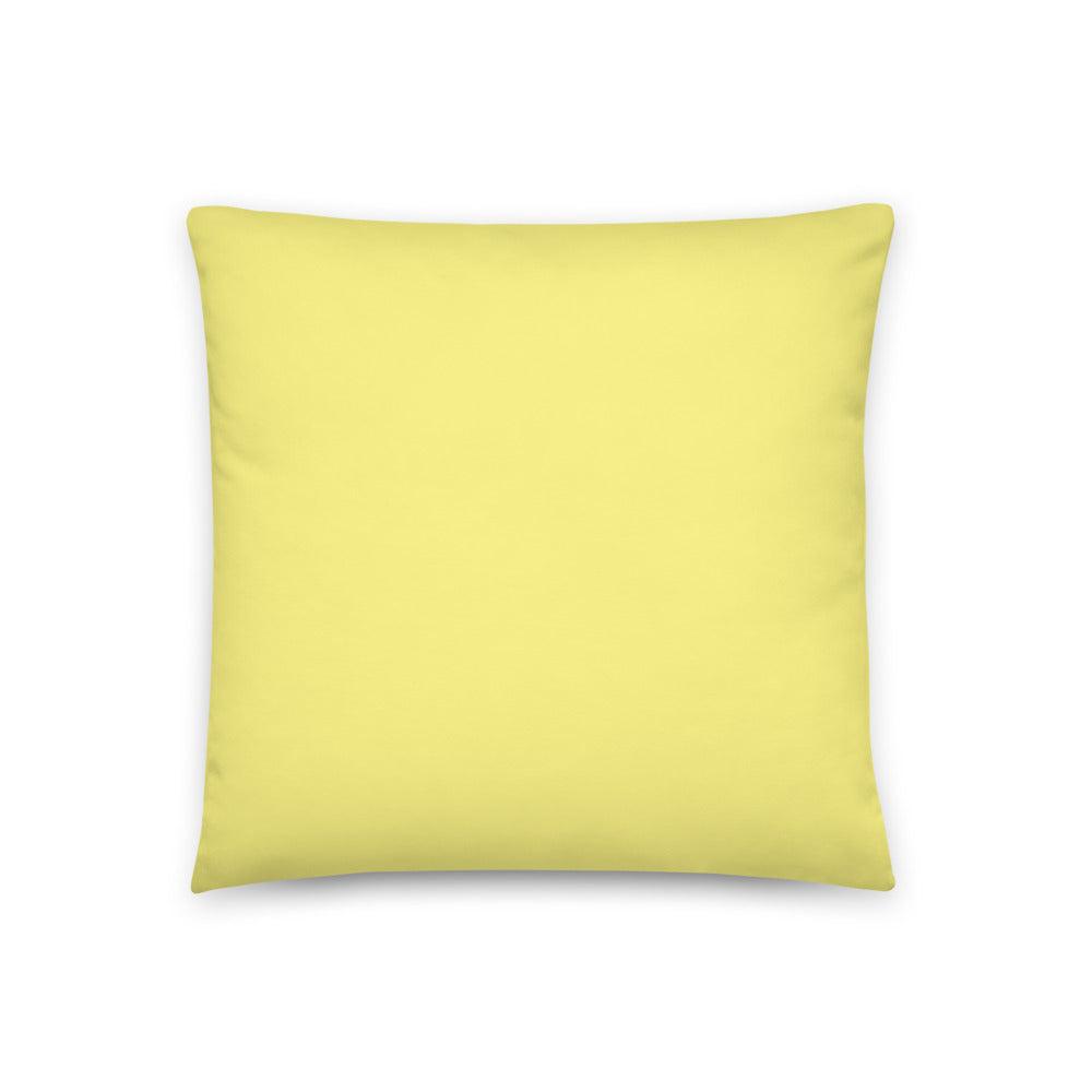 "Yellow Sketch Art" Decorative Pillow C