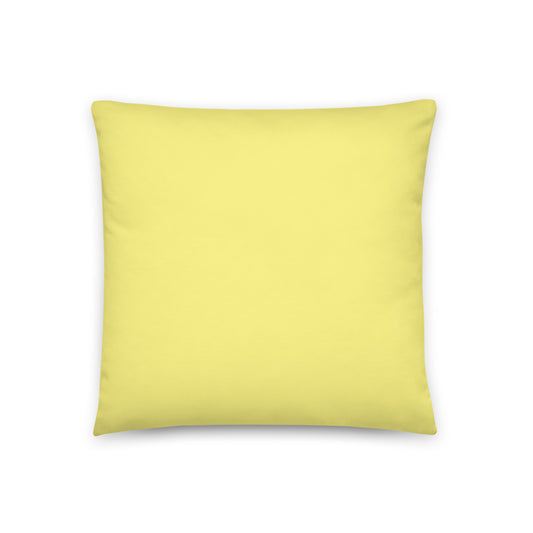 "Yellow Sketch Art" Decorative Pillow C