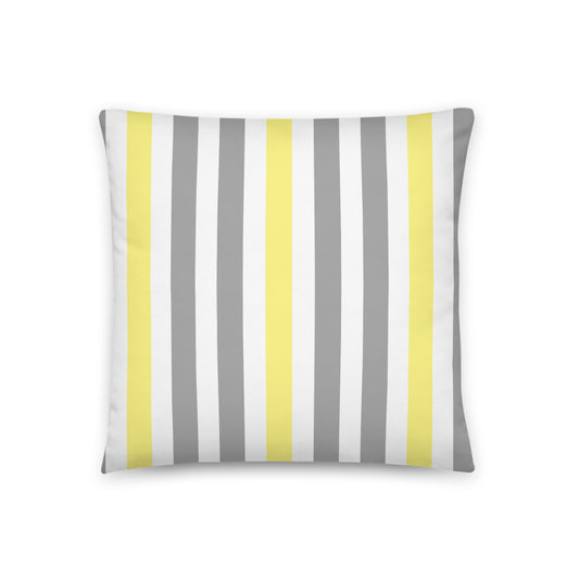 "Yellow Sketch Art" Decorative Pillow B