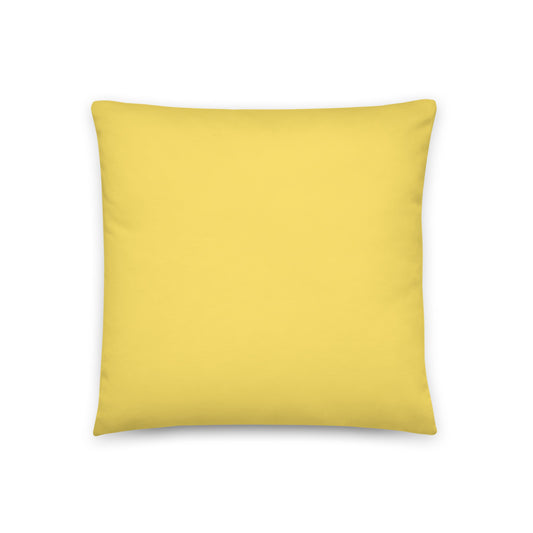 "Yellow Sketch Art" Decorative Pillow C2
