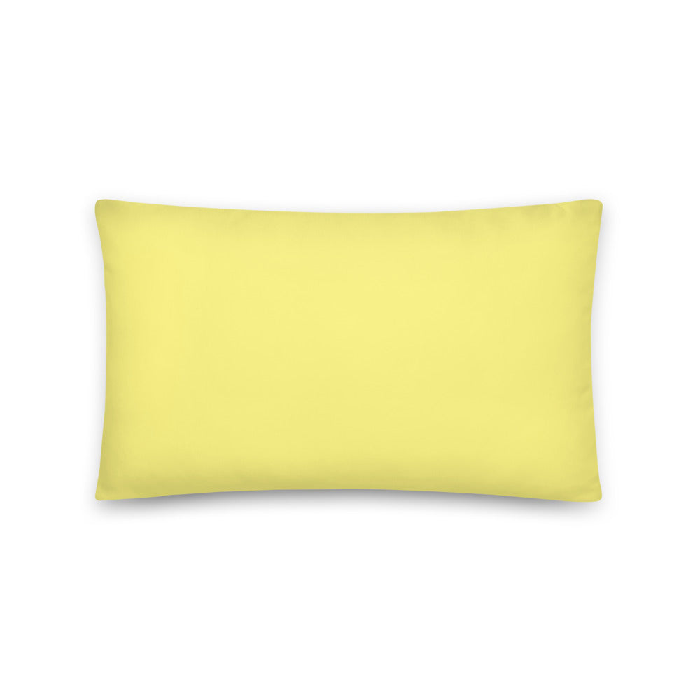 "Yellow Sketch Art" Decorative Pillow C