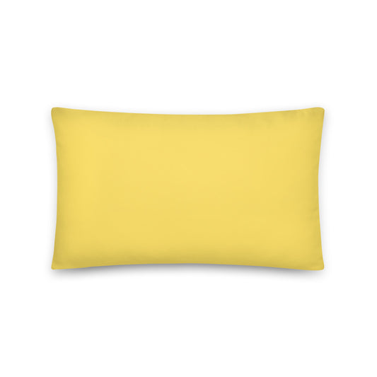 "Yellow Sketch Art" Decorative Pillow C2