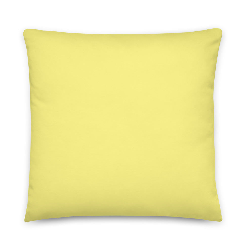 "Yellow Sketch Art" Decorative Pillow C