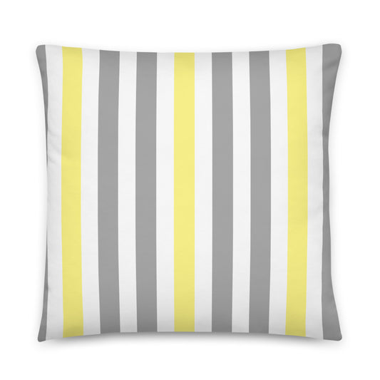 "Yellow Sketch Art" Decorative Pillow B