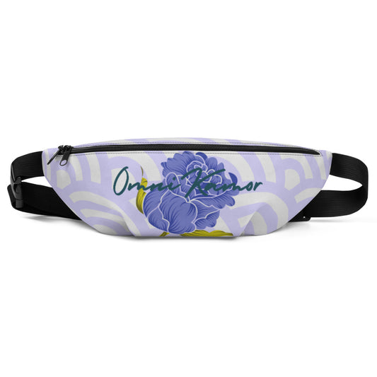 Signature Blue Flower Fanny Pack