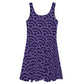 Concord Purple Round-Pattern Skater Dress