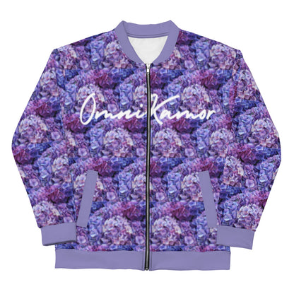 Hydrangea Flower Unisex Lightweight Bomber Jacket