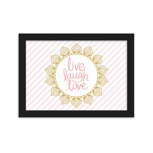 "Thankful for the Little Things" Framed Matte Paper Poster C