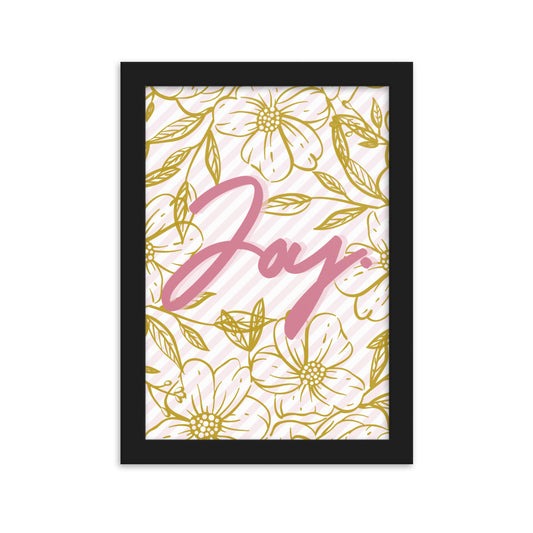 "Thankful for the Little Things" Framed Matte Paper Poster H