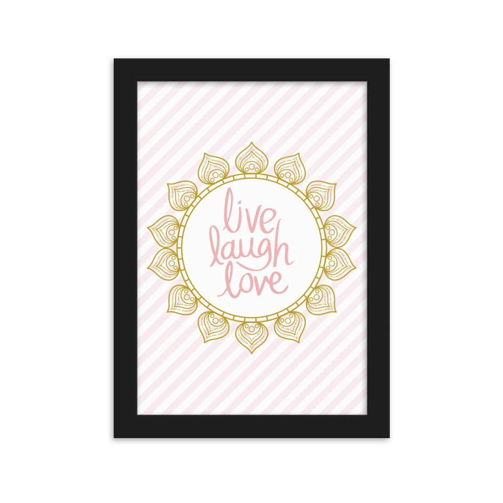 "Thankful for the Little Things" Framed Matte Paper Poster K