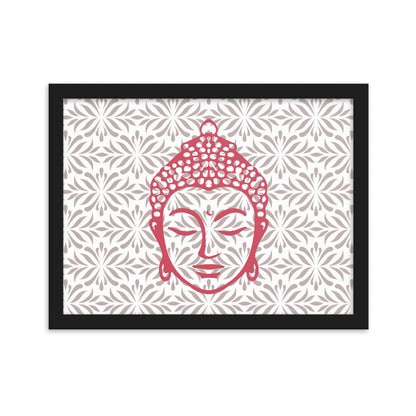 Rose Buddha Framed Matte Paper Poster