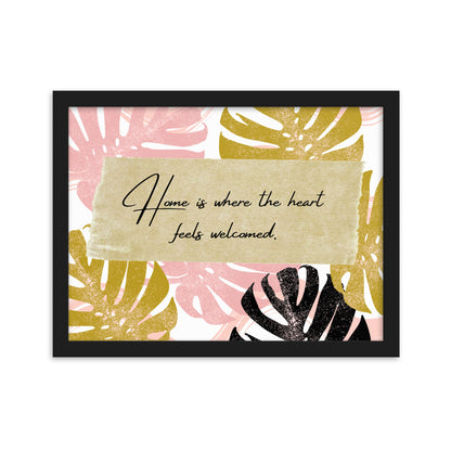 "Thankful for the Little Things" Framed Matte Paper Poster G