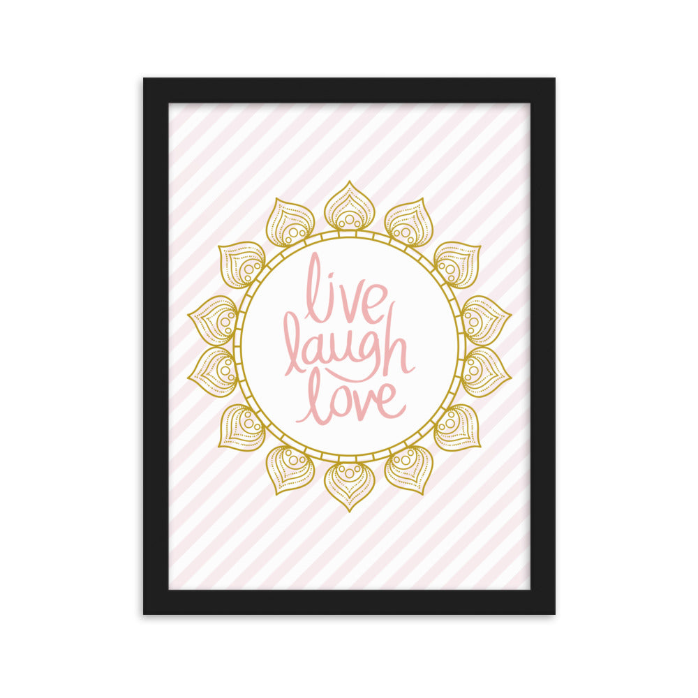 "Thankful for the Little Things" Framed Matte Paper Poster K