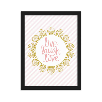 "Thankful for the Little Things" Framed Matte Paper Poster K