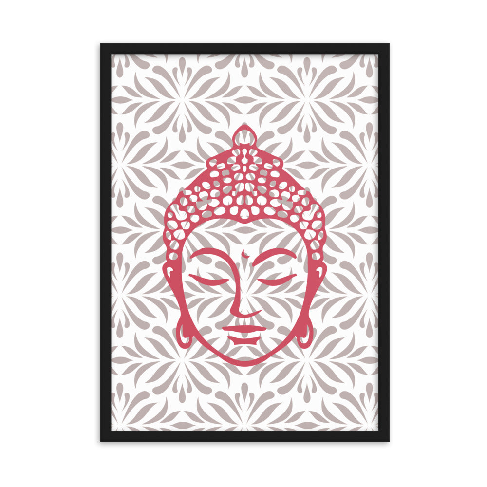 Rose Buddha Framed Matte Paper Poster Vertical