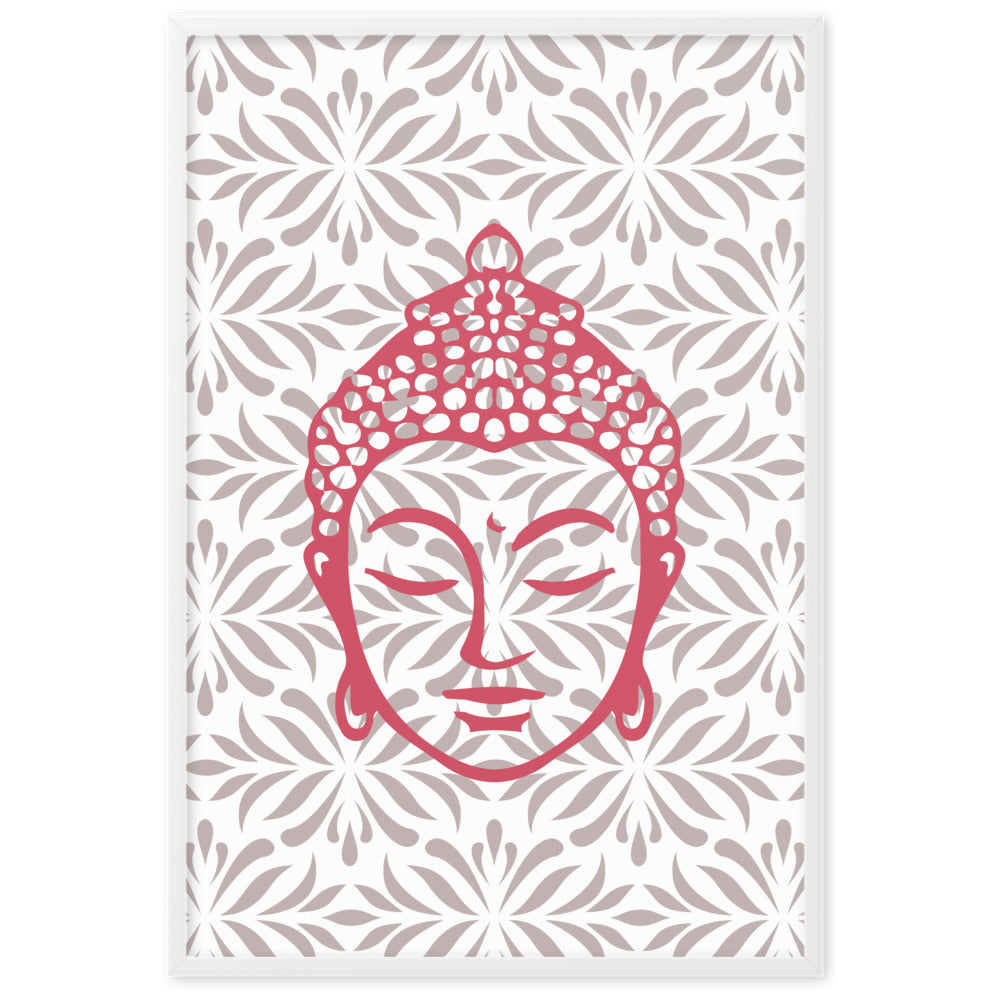 Rose Buddha Framed Matte Paper Poster Vertical