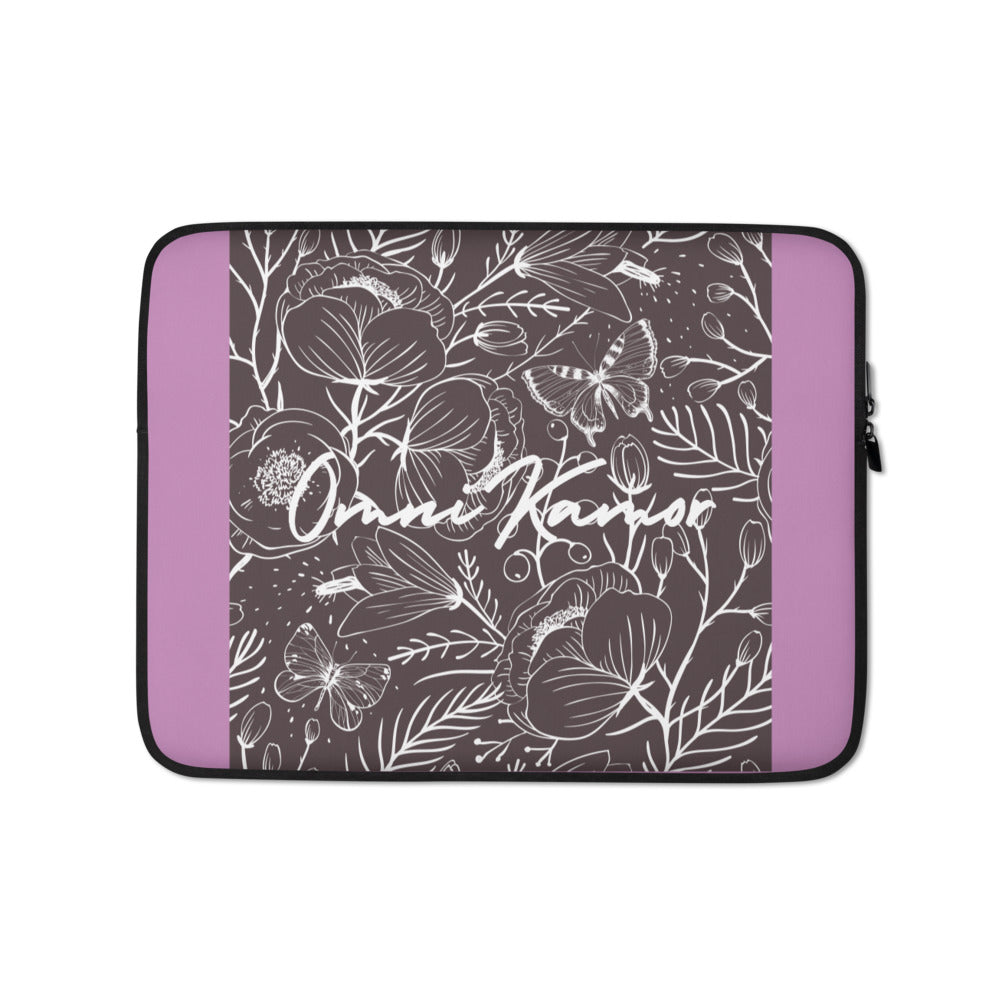 Purple Butterfly Signature Laptop Sleeve