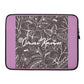 Purple Butterfly Signature Laptop Sleeve