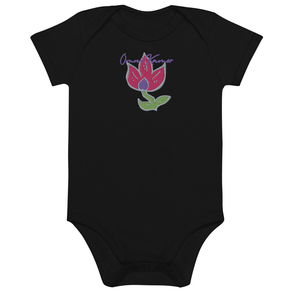 Baby Girl's Signature Flower Organic Cotton Onesie