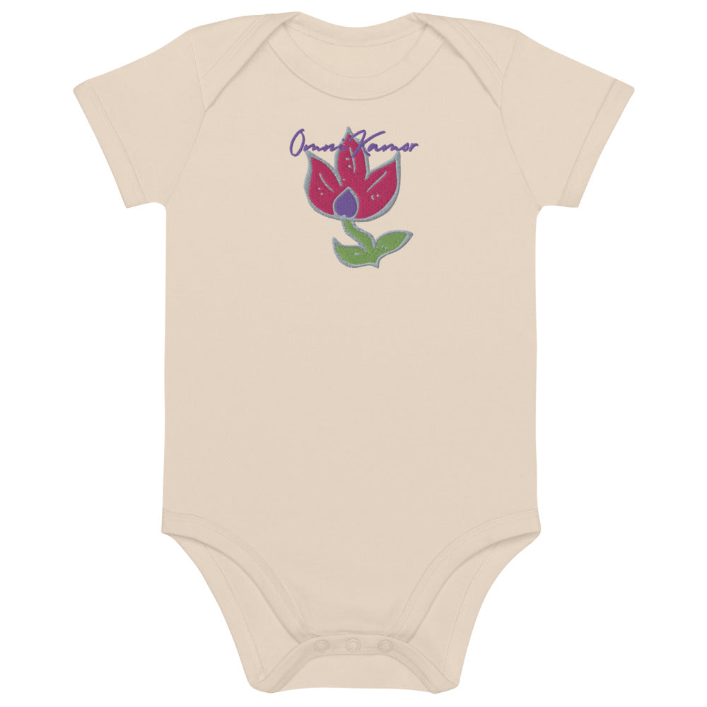 Baby Girl's Signature Flower Organic Cotton Onesie