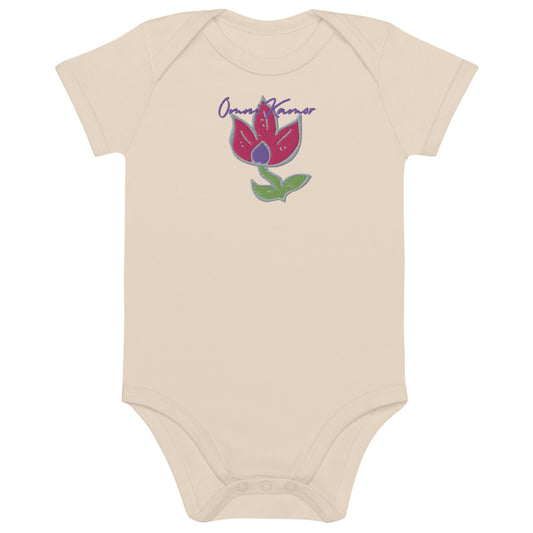 Baby Girl's Signature Flower Organic Cotton Onesie