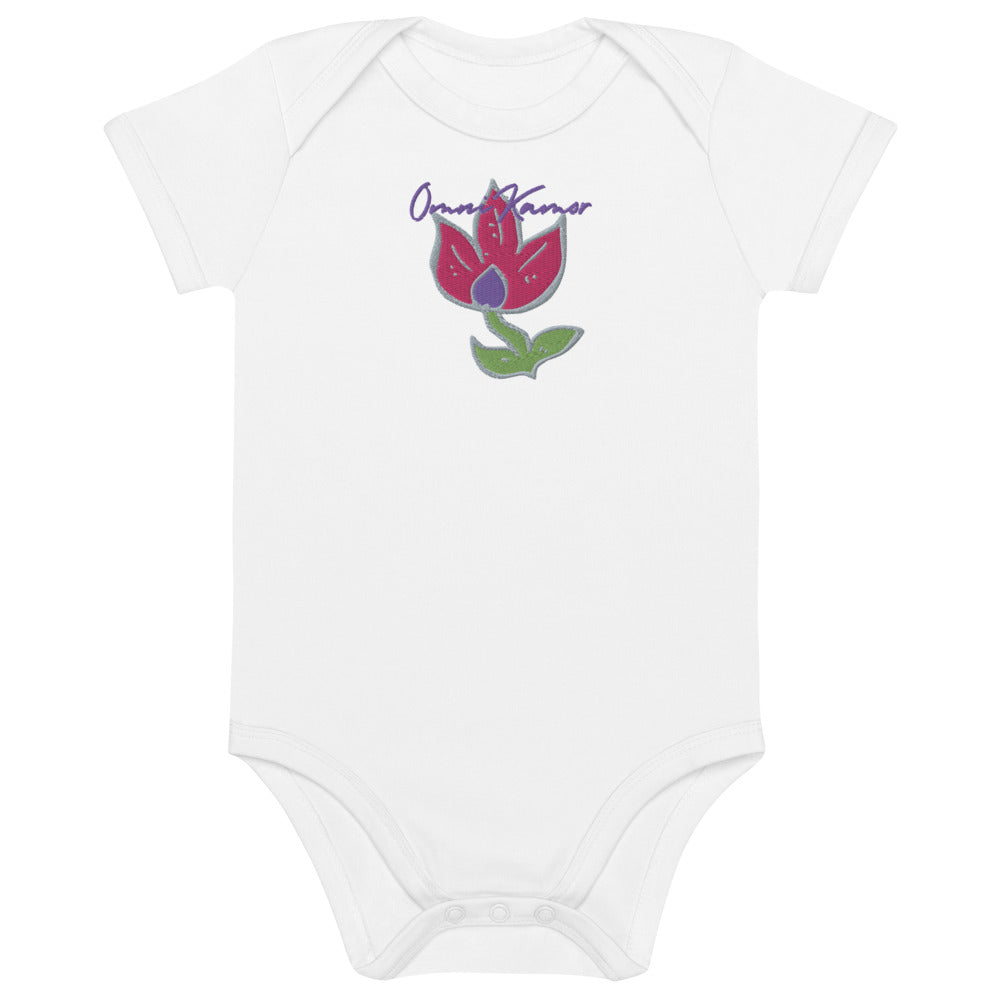 Baby Girl's Signature Flower Organic Cotton Onesie