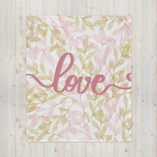 "Thankful for the Little Things" Throw Blanket E