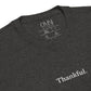 Embroidered "Thankful" Unisex Fleece Pullover