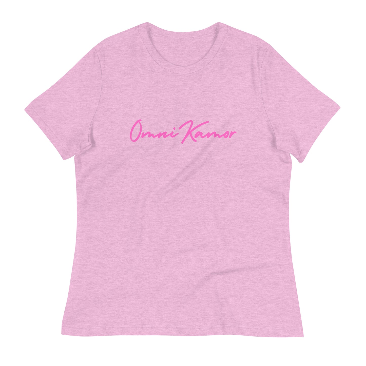Women's Pink Signature Relaxed T-Shirt Bright Colors
